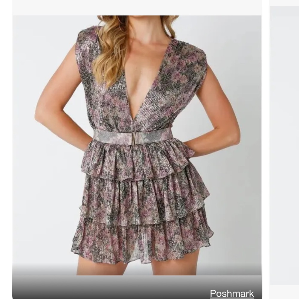 Olivaceous mini dress